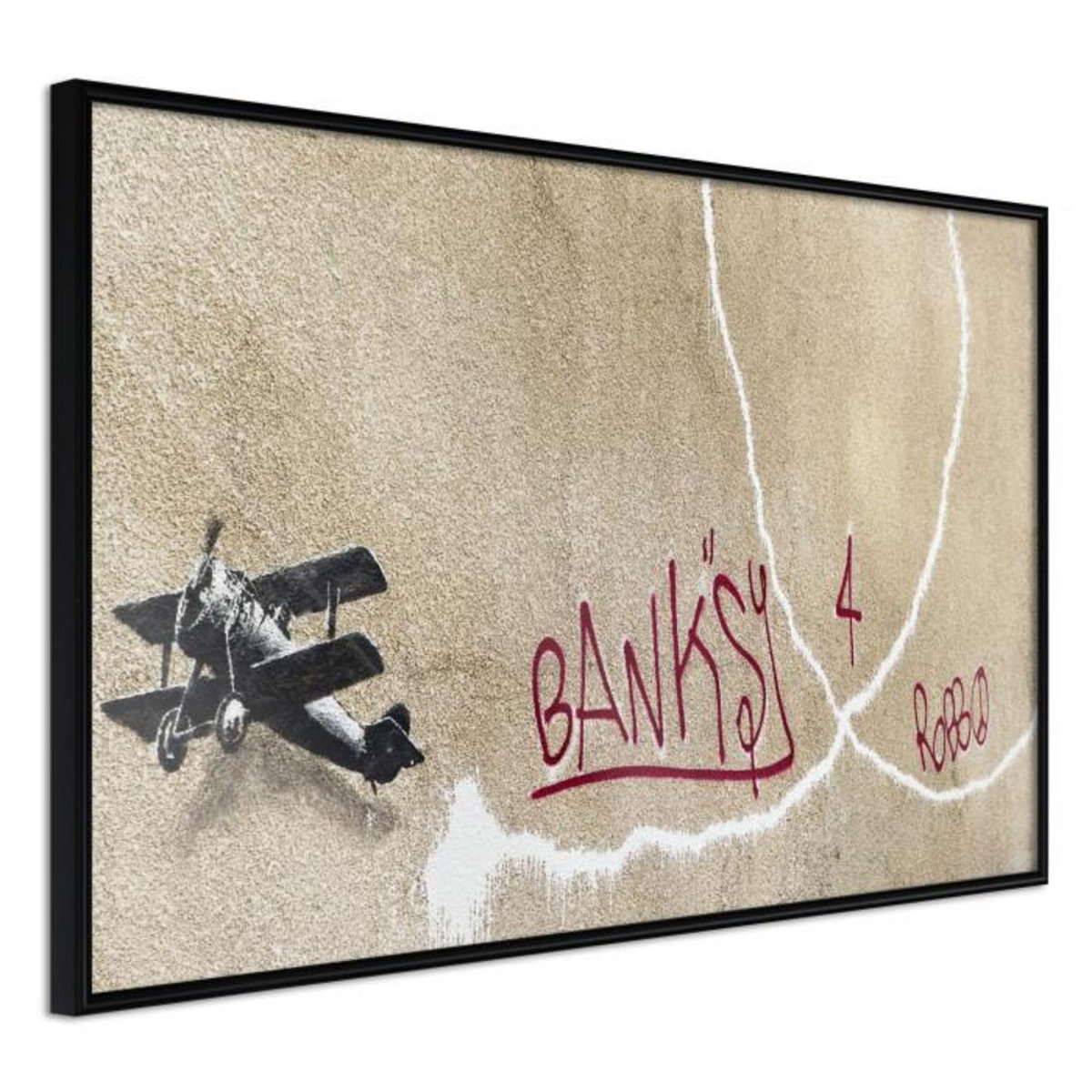Paris Prix Affiche Murale Encadrée  Banksy Love Plane
