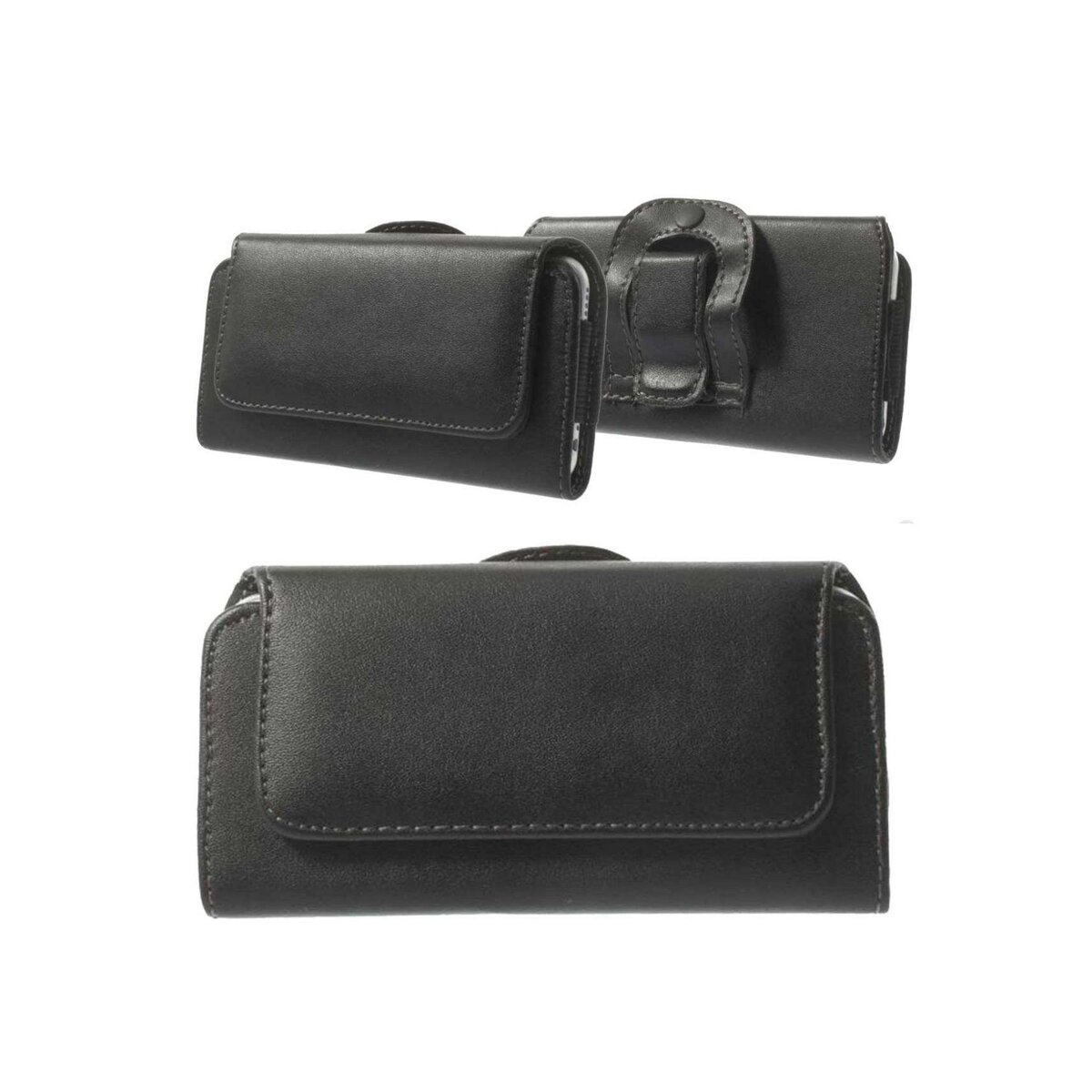 amahousse Etui ceinture téléphone taille int. maxi 151 x 77 mm noir synthétique
