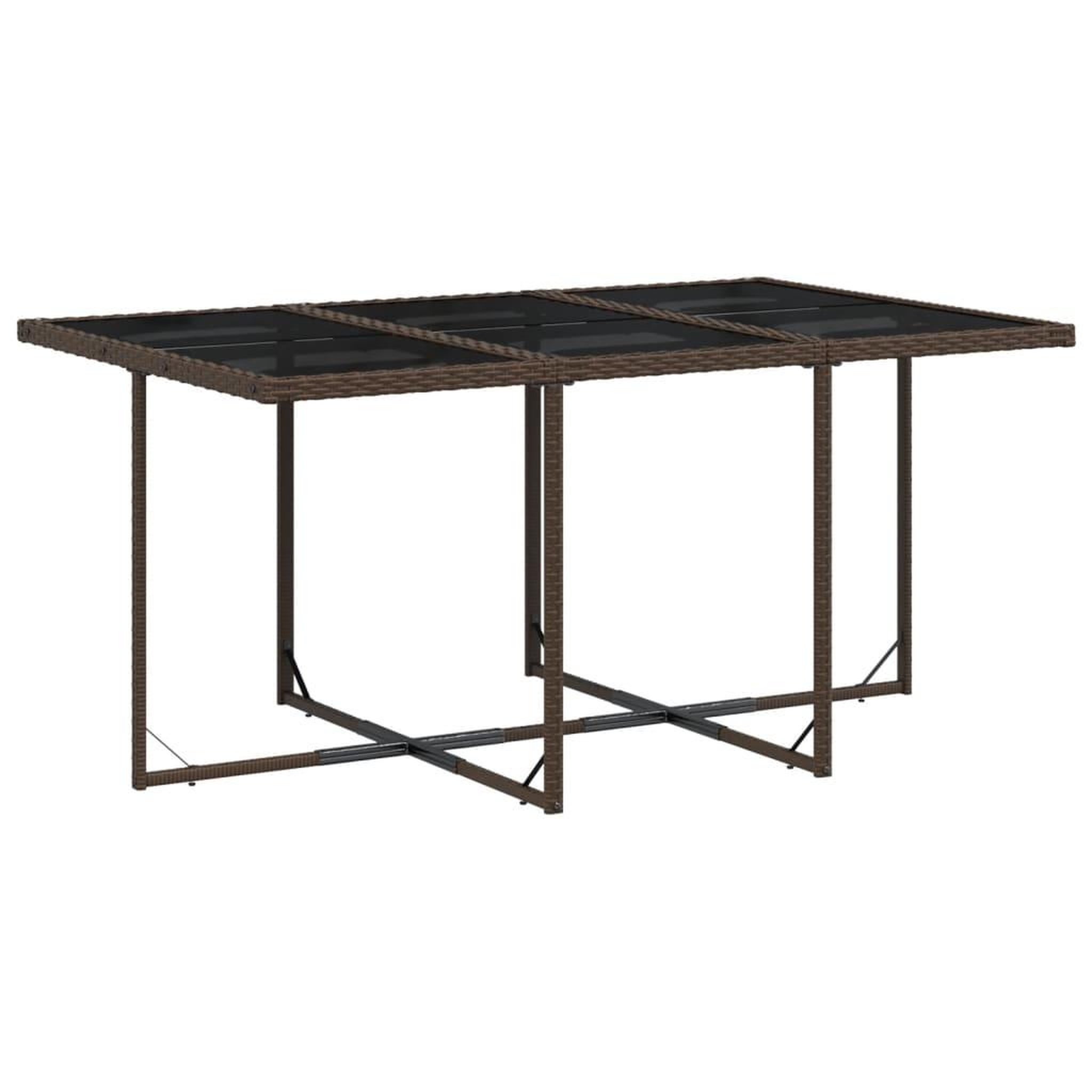 Voir la diapositive 3 : VIDAXL Ensemble a manger de jardin et coussins 11 pcs marron rotin