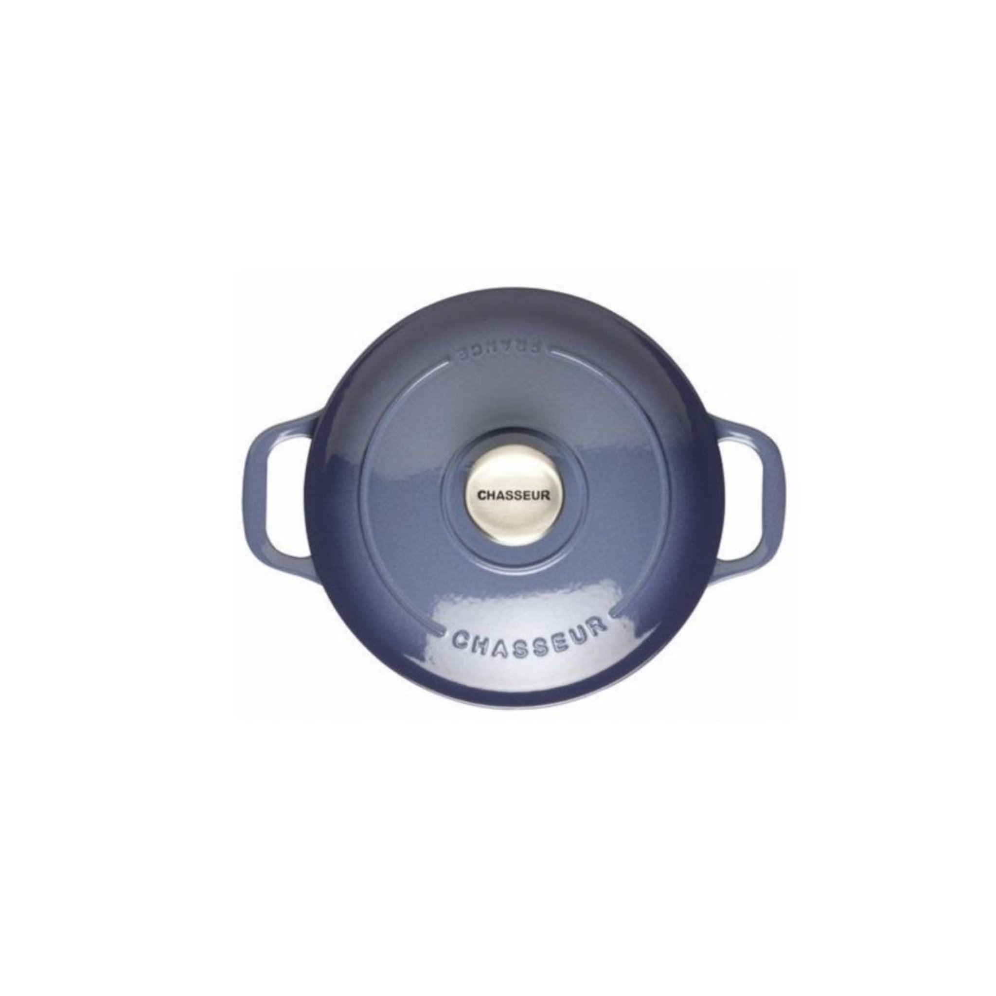 Voir la diapositive 2 : Chasseur Cocotte ronde en fonte 28cm bleu - puc472897