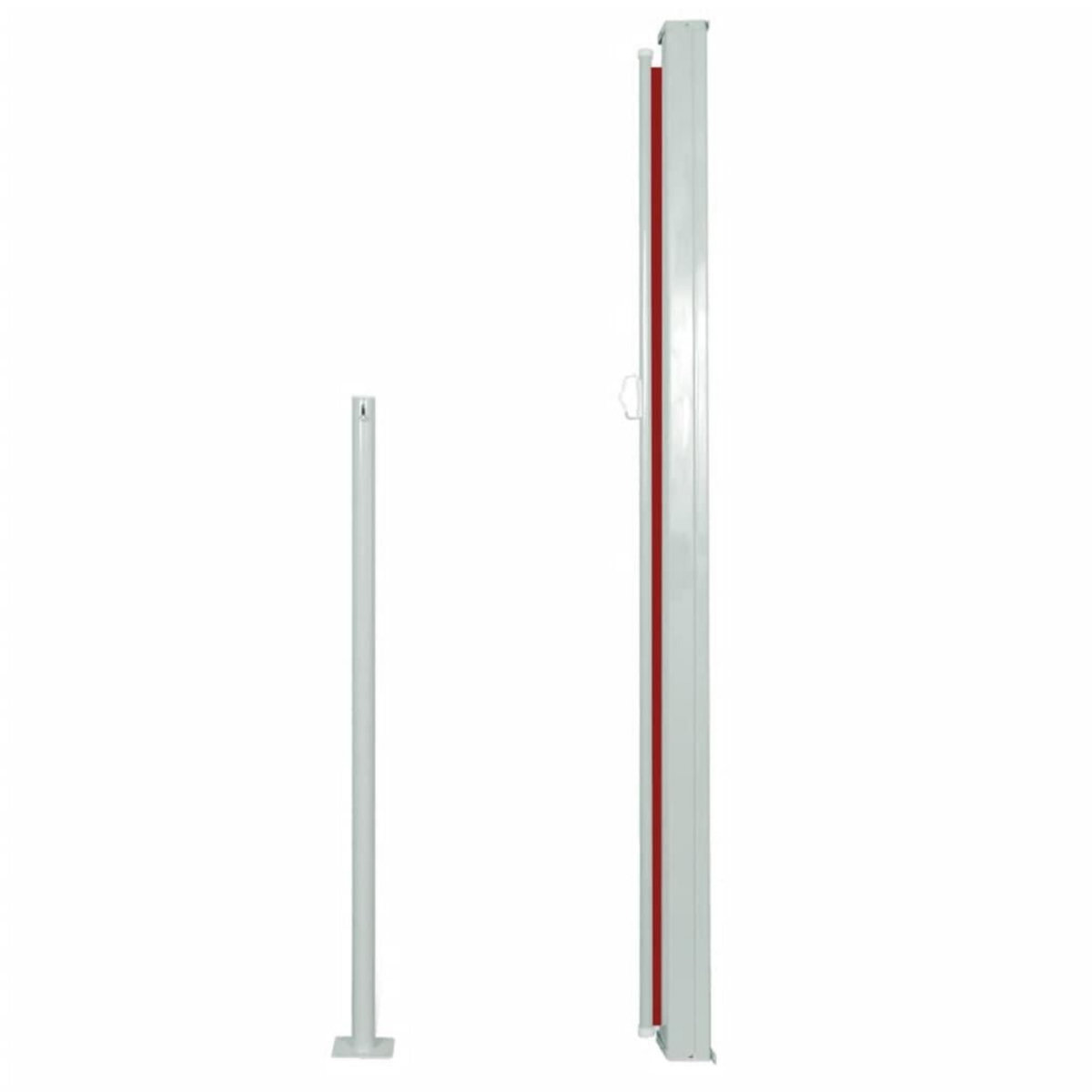 VIDAXL Auvent lateral retractable 160 x 500 cm Rouge