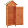 Voir la diapositive 5 : VIDAXL Armoire de rangement de jardin Marron 42,5x64x190 cm
