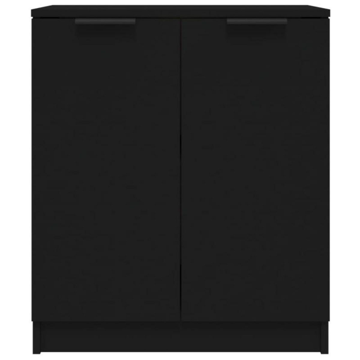 VIDAXL Buffets 2 pcs Noir 60x30x70 cm Bois d ingénierie