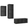 Voir la diapositive 2 : VIDAXL Ensemble de meubles TV 3 pcs Gris Bois d'ingenierie