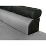 Voir la diapositive 2 : Habitat et Jardin Canapé d'angle convertible  Sophia luxe  - 265 x 190.5 x 80/91 cm - Noir / Gris - 5 places - Angle gauche