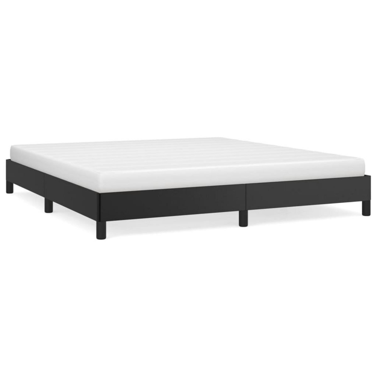 VIDAXL Cadre de lit sans matelas noir 160x200 cm similicuir