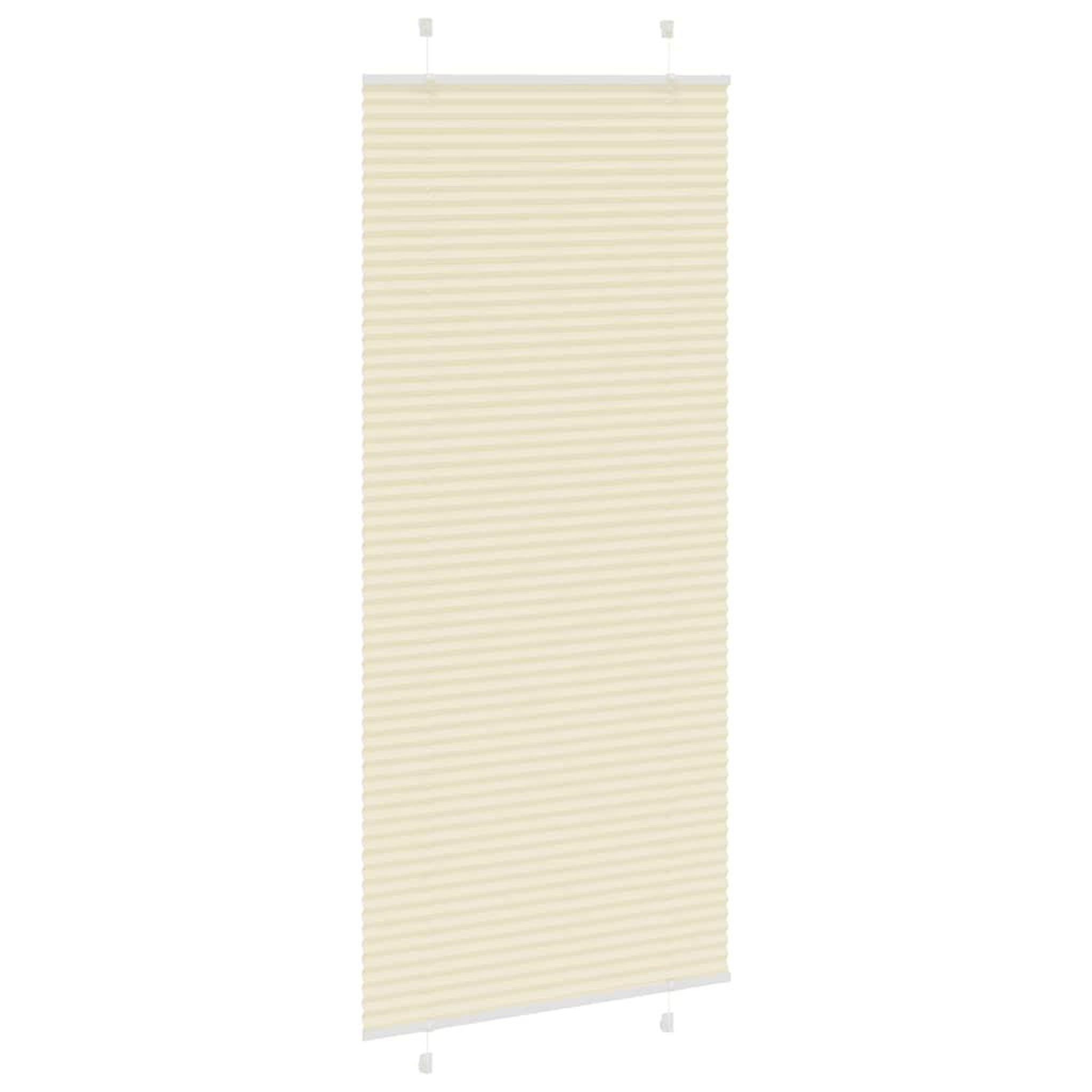 Voir la diapositive 4 : VIDAXL Store plisse creme 90x200 cm largeur du tissu 89,4 cm polyester