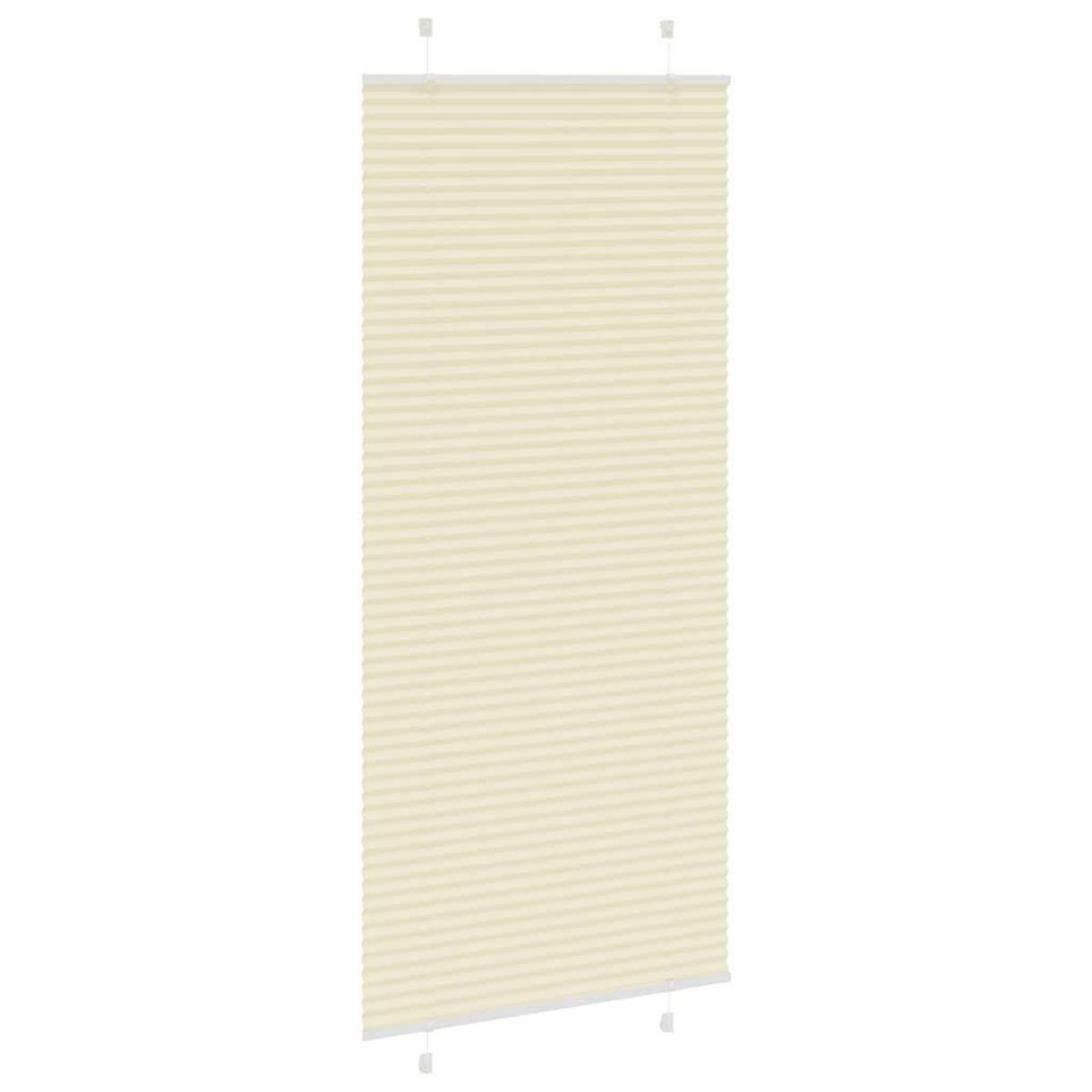 VIDAXL Store plisse creme 90x200 cm largeur du tissu 89,4 cm polyester