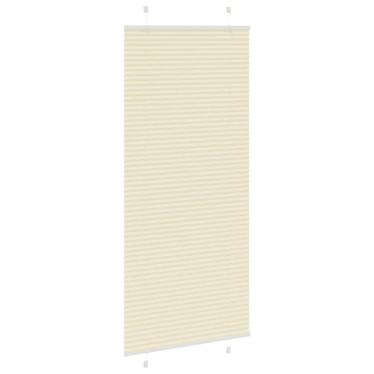 VIDAXL Store plisse creme 90x200 cm largeur du tissu 89,4 cm polyester