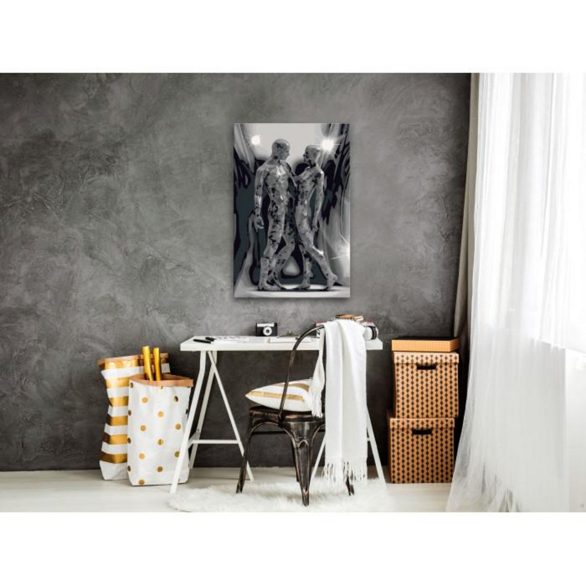 Paris Prix Tableau à Peindre Soi-Même  Couple  40x60cm