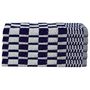 Voir la diapositive 6 : VIDAXL Ensemble de serviettes 50 pcs bleu et blanc coton