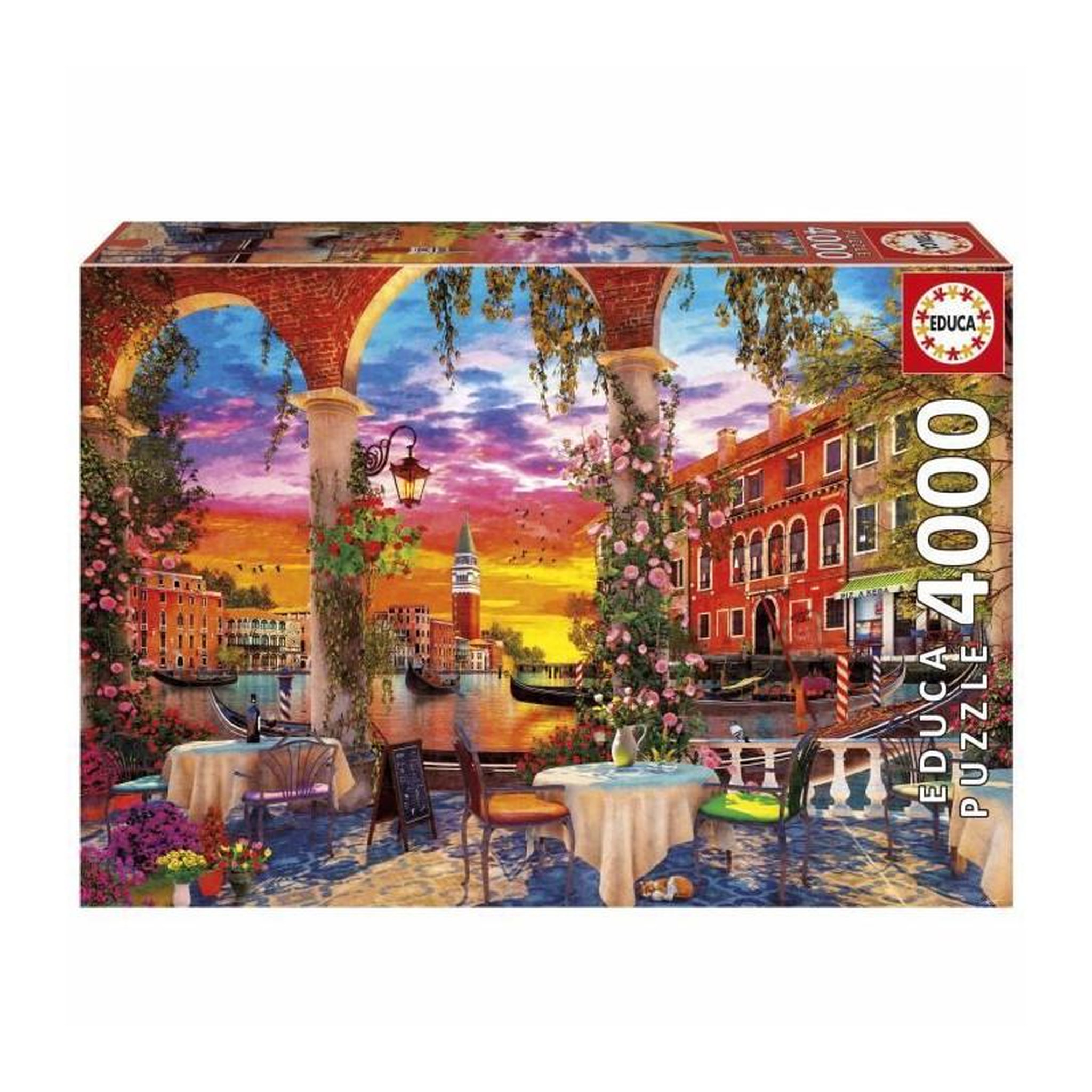 EDUCA Puzzle 4000 pièces Venise – EDUCA – Thème Architecture – Adulte – 136x96 cm