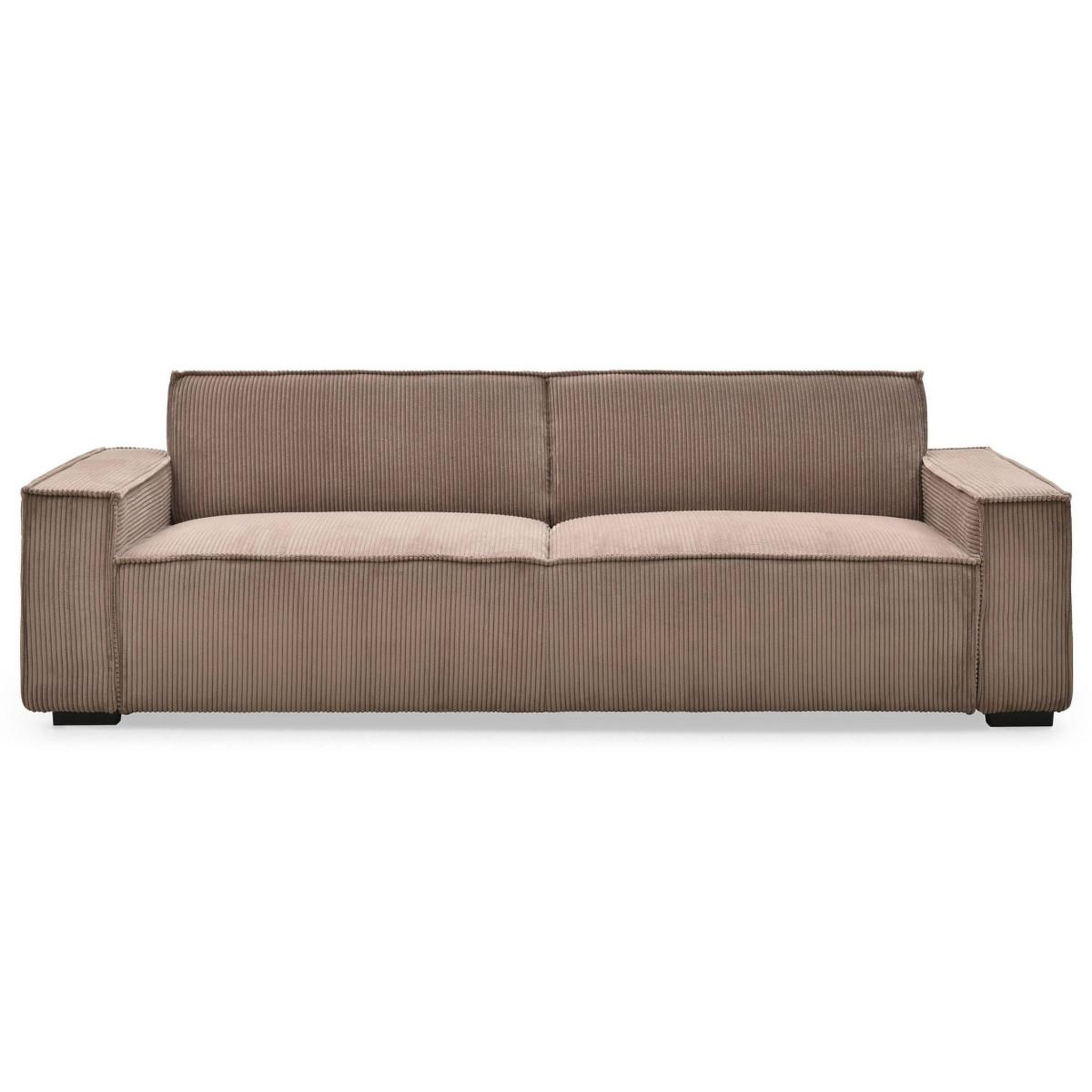 Voir la diapositive 2 : Paris Prix Canapé convertible 3 places velours  dudley  230cm taupe