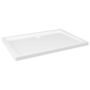 Voir la diapositive 2 : VIDAXL Receveur de douche rectangulaire ABS Blanc 70x100 cm