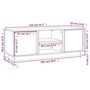 Voir la diapositive 6 : VIDAXL Meuble TV Blanc 110x35x40,5 cm Bois de pin massif