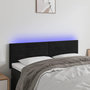 Voir la diapositive 1 : VIDAXL Tete de lit a LED Noir 144x5x78/88 cm Velours