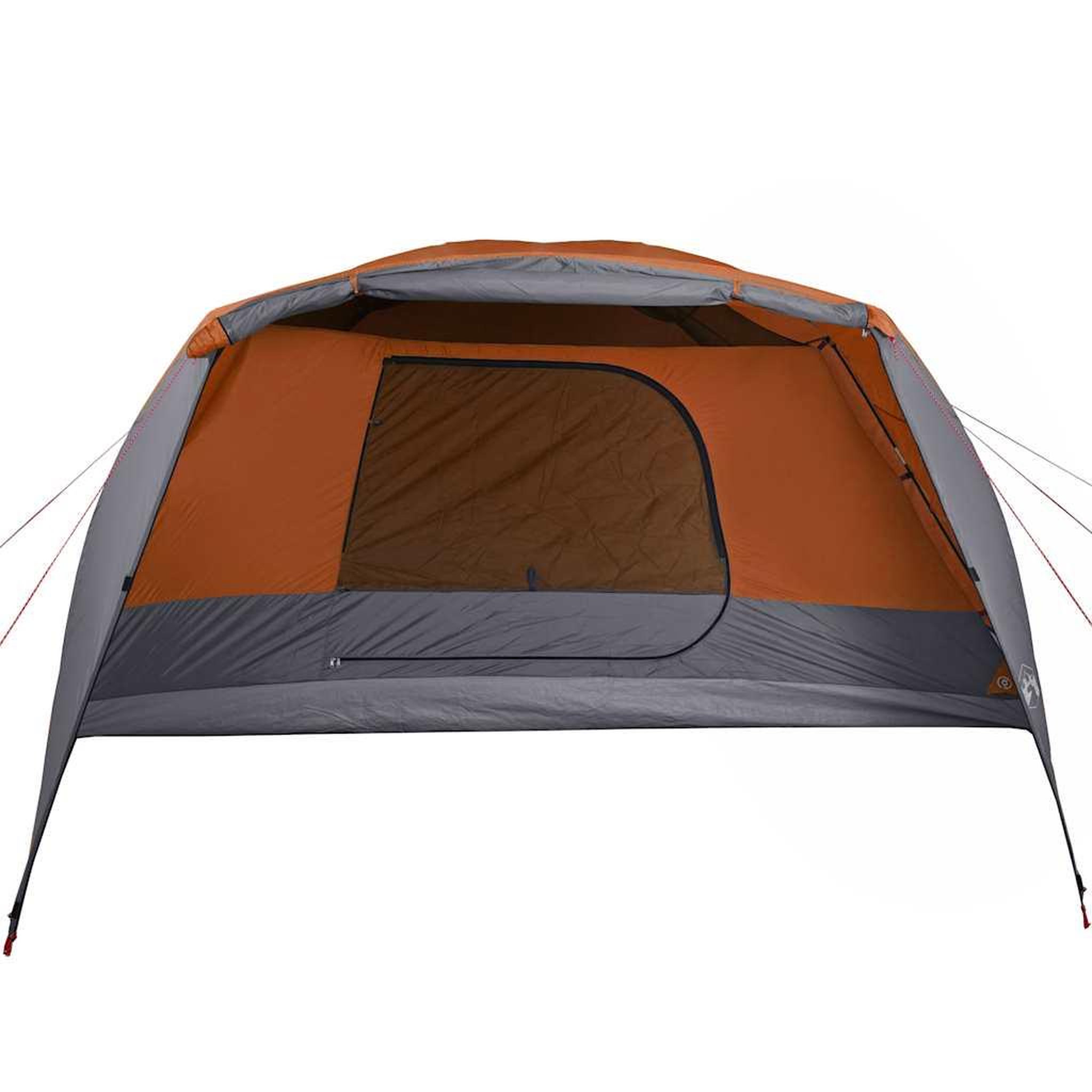 Voir la diapositive 5 : VIDAXL Tente familiale et porche 6 personnes gris orange impermeable