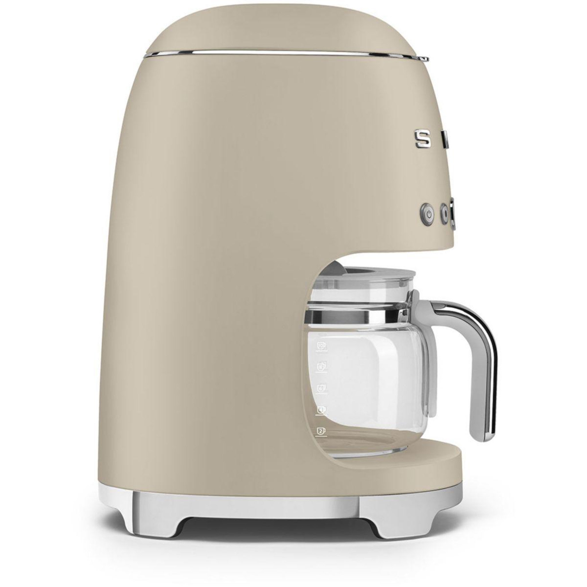 Voir la diapositive 3 : SMEG Cafetière filtre dcf02mlmeu années 50 beige lin