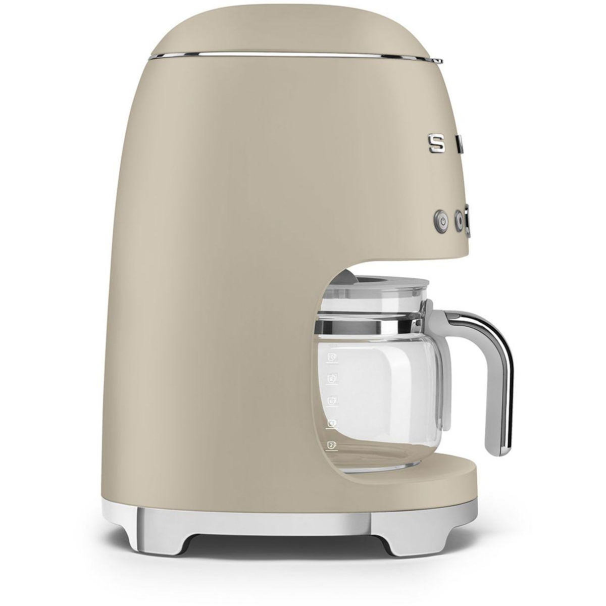 SMEG Cafetière programmable DCF02MLMEU Années 50 Beige lin