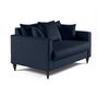 Voir la diapositive 2 : BEST MOBILIER Flamingo - canapé droit 2 places en velours