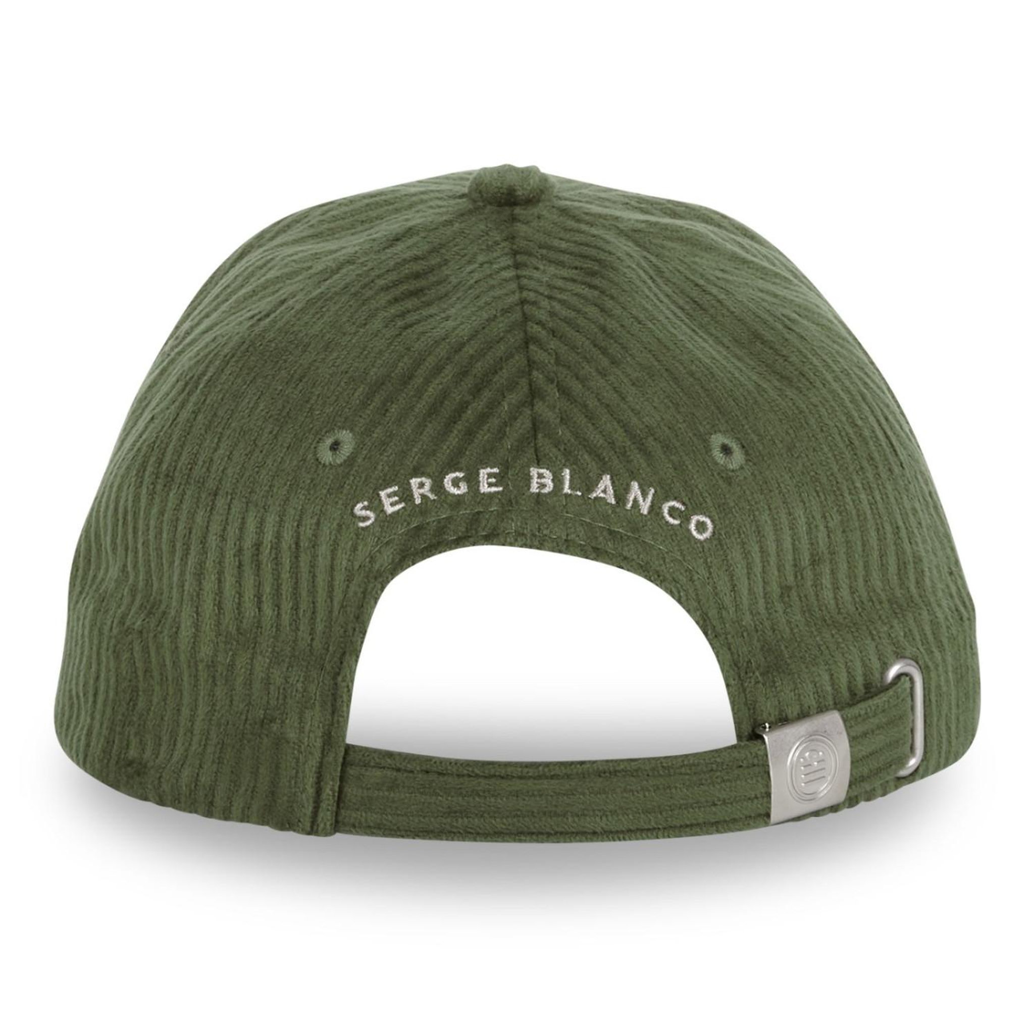 Voir la diapositive 4 : SERGE BLANCO Casquette baseball homme en velours côtelé velvet