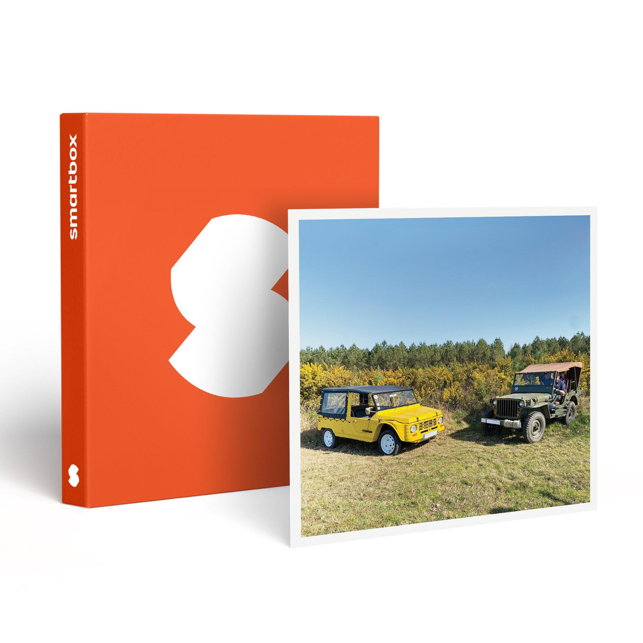 Smartbox Visite d'un vignoble bordelais en jeep ou en méhari avec pique-nique sur le domaine - coffret cadeau gastronomie