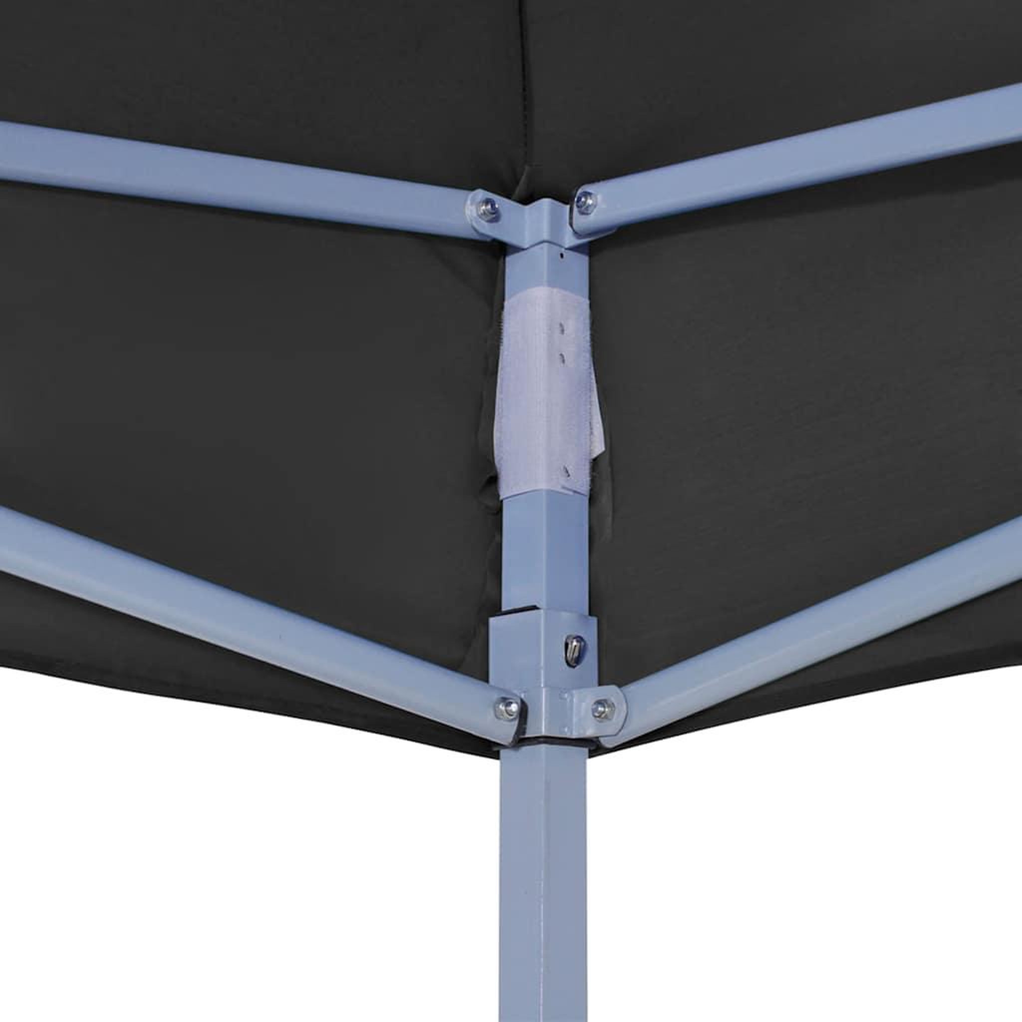 Voir la diapositive 5 : VIDAXL Toit de tente de reception 2x2 m Noir 270 g/m^2