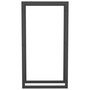 Voir la diapositive 3 : VIDAXL Portant de bois de chauffage Noir mat 50x28x94 cm Acier