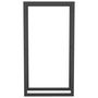 Voir la diapositive 3 : VIDAXL Portant de bois de chauffage Noir mat 50x28x94 cm Acier