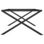 Voir la diapositive 5 : VIDAXL Pieds de table basse cadre en X 80x70x43 cm acier