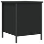 Voir la diapositive 2 : VIDAXL Banc de rangement noir 40x42,5x50 cm bois d'ingenierie