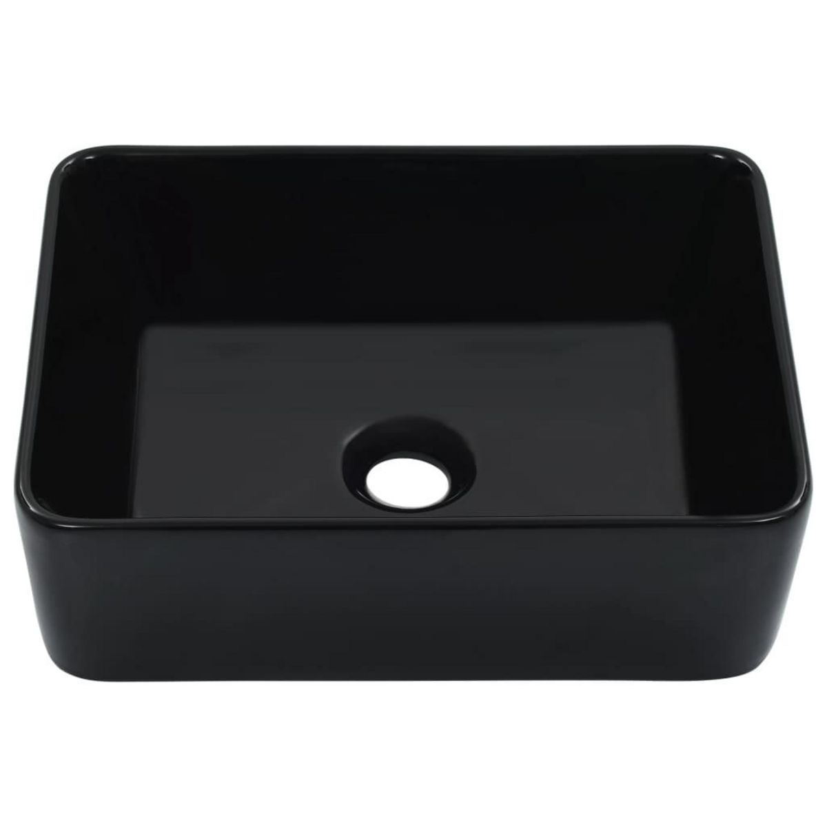 VIDAXL Lavabo 40x30x13 cm Ceramique Noir