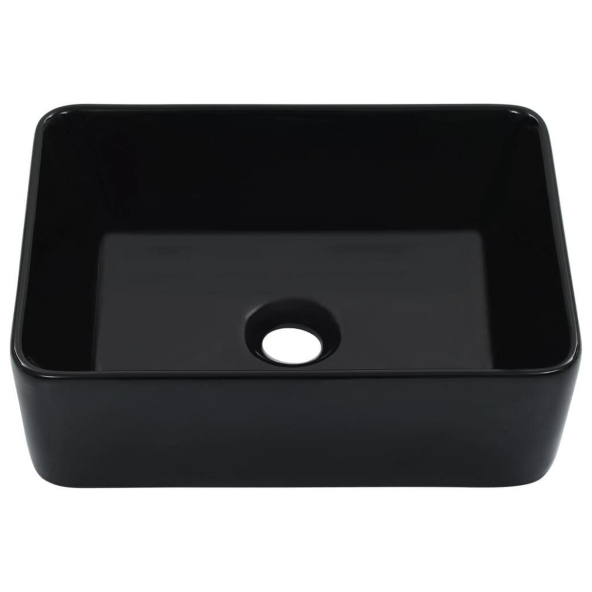 VIDAXL Lavabo 40x30x13 cm Ceramique Noir