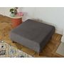 Voir la diapositive 4 : BEST MOBILIER Cristal - pouf modulable - 95 cm - en velours texturé