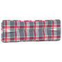 Voir la diapositive 4 : VIDAXL Coussins de palette lot de 5 motif a carreaux rouge tissu