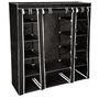 Voir la diapositive 3 : tectake Armoire Penderie en tissu 12 compartiments 150x175x45cm