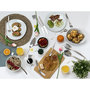 Voir la diapositive 2 : Set de 3 fourchettes à gâteaux-tapas inox 18 cm