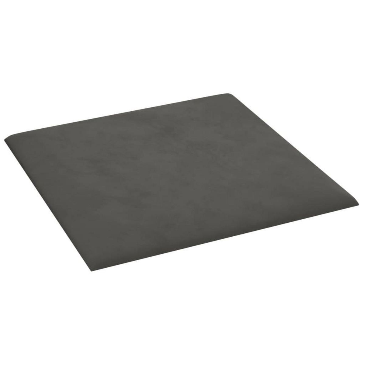 VIDAXL Panneaux muraux 12 pcs Gris fonce 30x30 cm Velours 1,08 m²