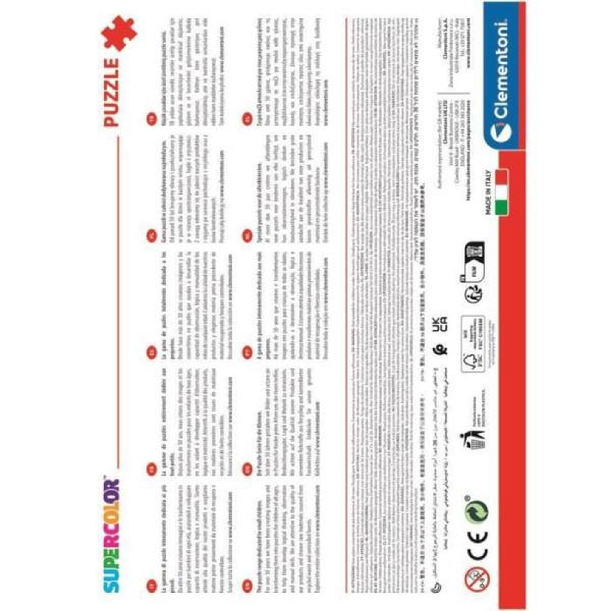 Voir la diapositive 5 : CLEMENTONI Clementoni puzzle 104 pieces jurassic world super color, des 6 ans