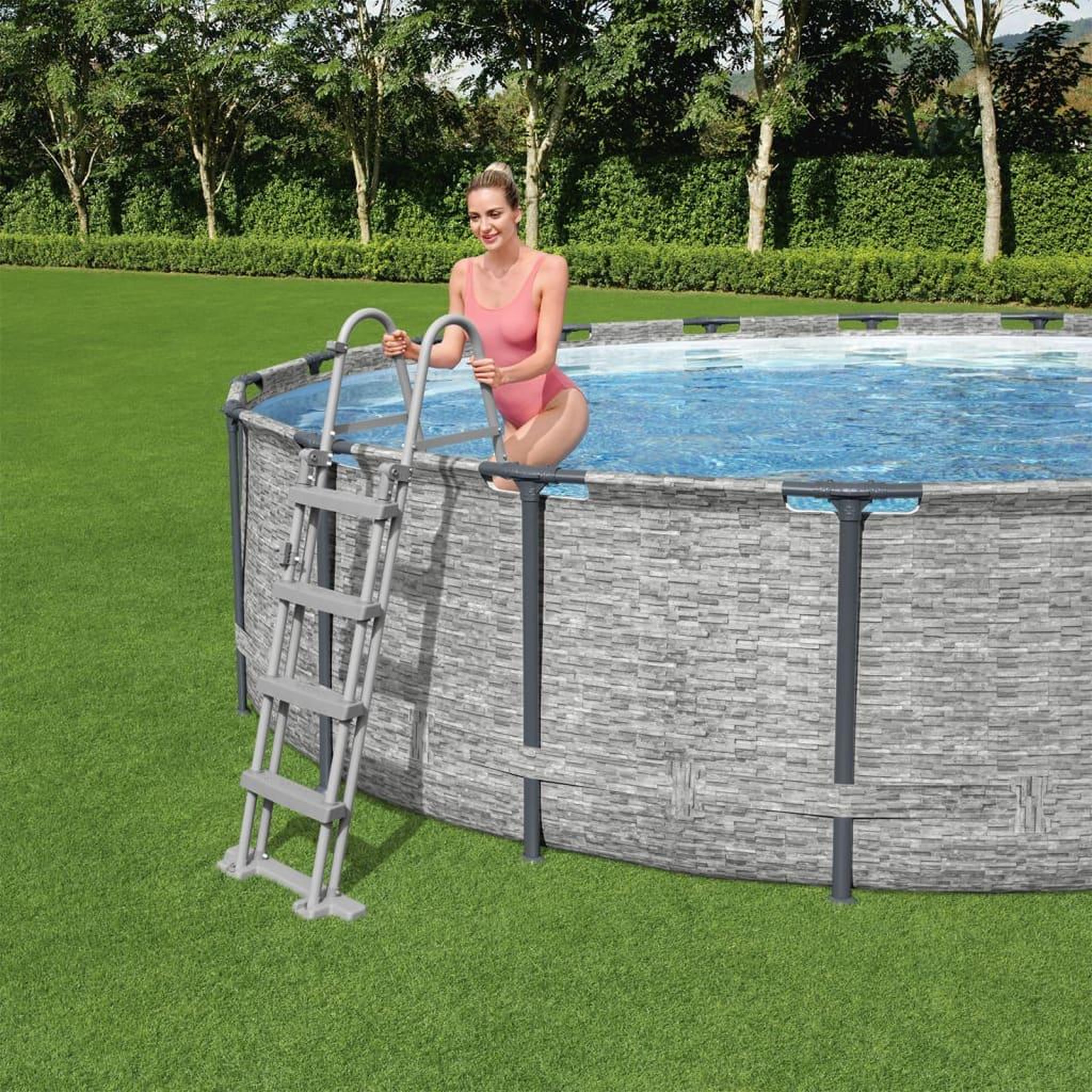 Voir la diapositive 4 : BESTWAY Bestway Piscine ronde Power Steel 488x122 cm