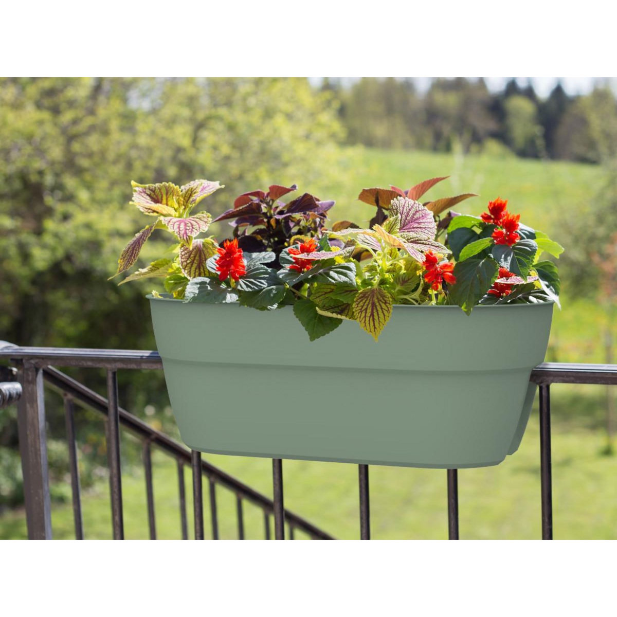 Eda Balconnière cavalière Osaka 56 x 30 cm Vert laurier - Eda