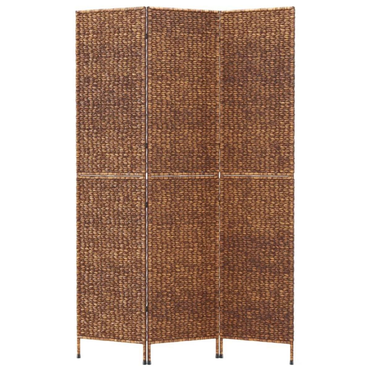 VIDAXL Cloison de separation 3 panneaux marron hyacinthe d'eau