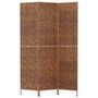 Voir la diapositive 3 : VIDAXL Cloison de separation 3 panneaux marron hyacinthe d'eau