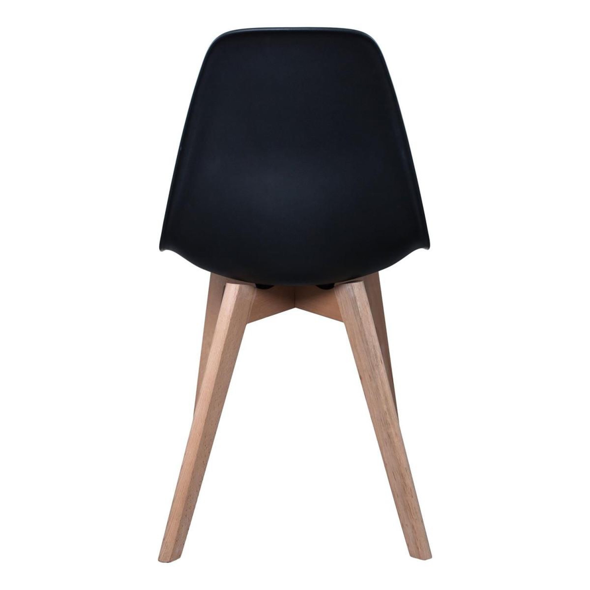 Voir la diapositive 4 : The Home Deco Factory Lot de 4 chaises scandinave  atun  86cm noir