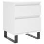 Voir la diapositive 5 : VIDAXL Tables de chevet 2 pcs blanc 40x35x50 cm bois d'ingenierie