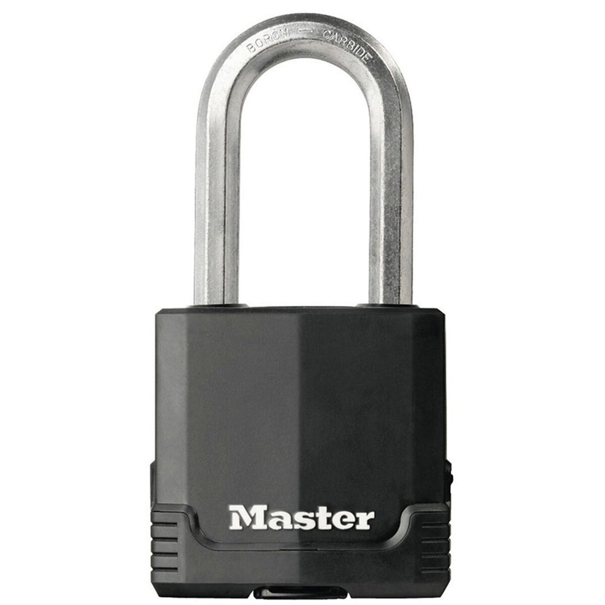 Master lock Cadenas Très Haute Sécurité [A Clé] [Acier Laminé Recouvert] [Extérieur - Anti-rouille] [Anse L]
