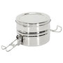 Voir la diapositive 3 : Paris Prix Lunch Box Ronde  2 Niveaux  80cl Inox