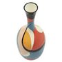 Voir la diapositive 2 : Paris Prix Vase Déco en Résine  Rubic  66cm Multicolore