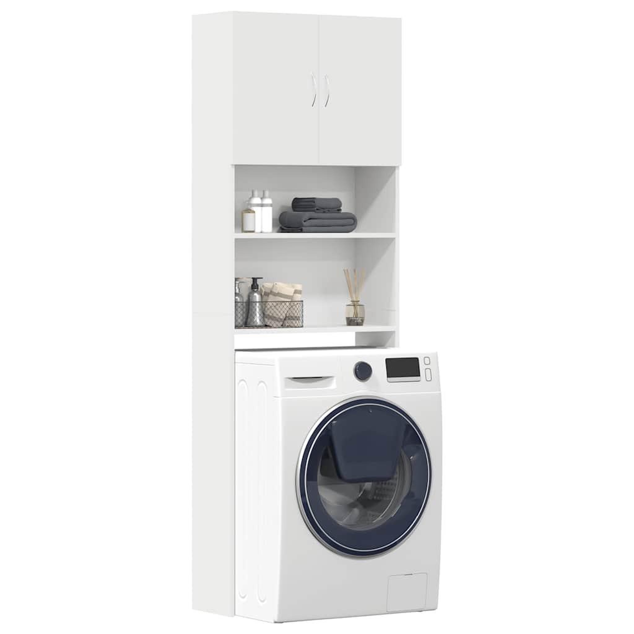 VIDAXL Meuble de machine a laver blanc bois d'ingenierie