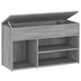 Voir la diapositive 2 : VIDAXL Banc a chaussures Sonoma gris 80x30x45 cm Bois d'ingenierie